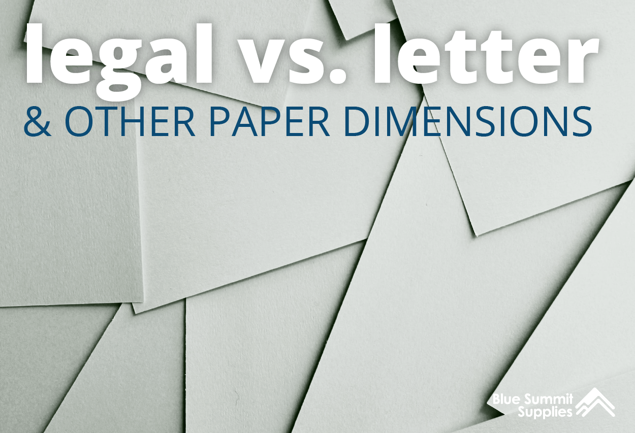 Legal Paper Size And Dimensions - Paper Sizes Online