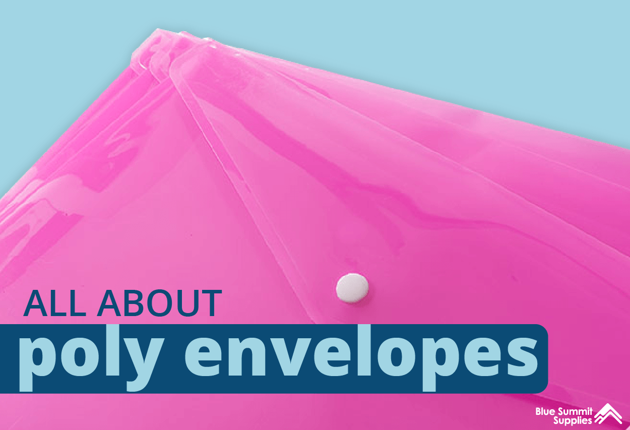 Plastic Envelopes with Velcro, A4 Size Envelopes