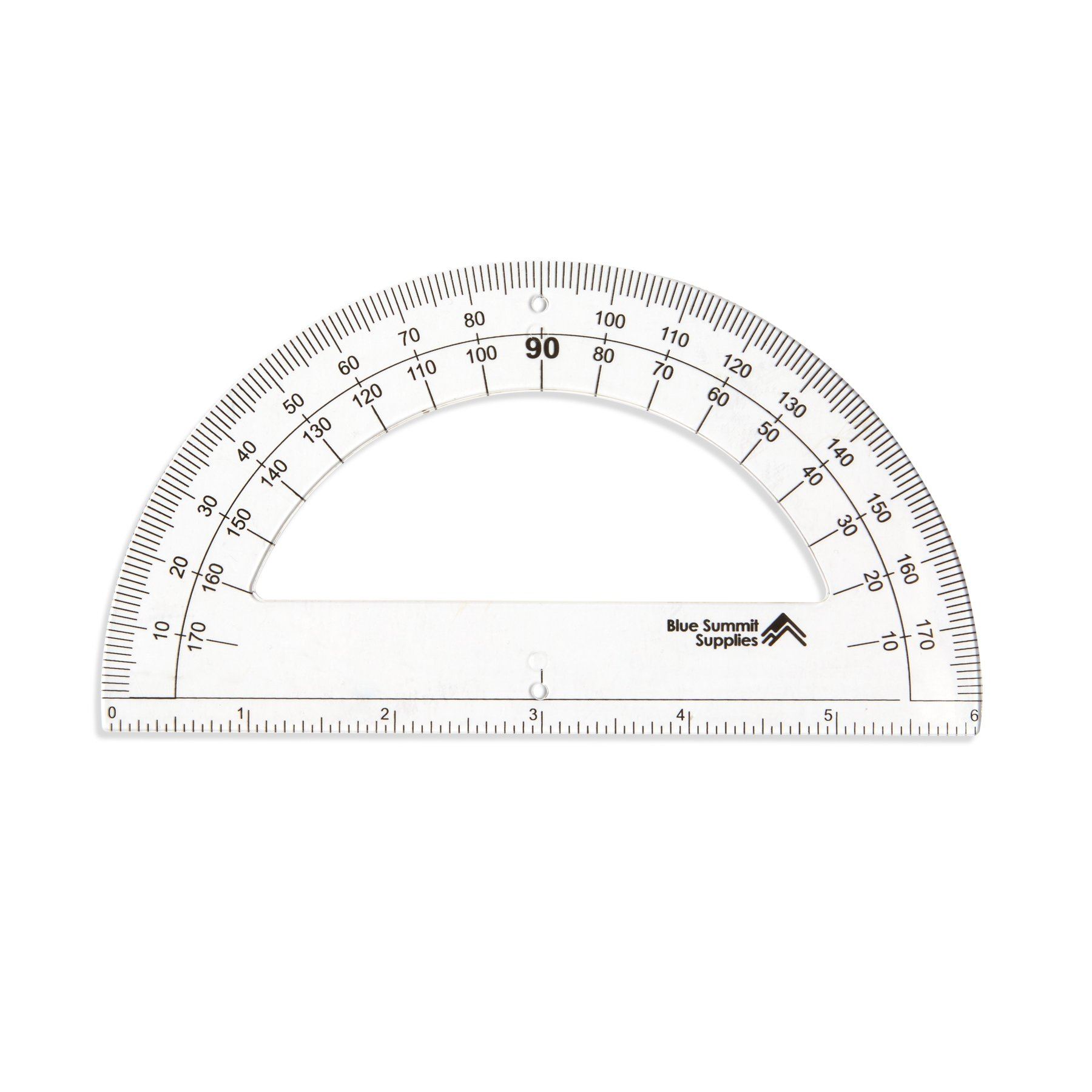 protractor actual size when printed