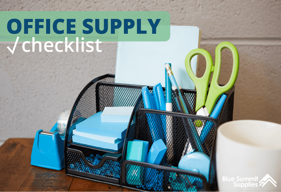 office supplies checklist