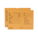 Blue Summit Vehicle Dealer Jackets, Tan, Pre-Printed, Pack of 100 Dealer Record Envelopes Blue Summit Supplies 