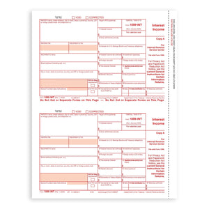 2024 Blue Summit Supplies Tax Forms, 1099 INT 4 Part Tax Forms Kit, 25-Count 1099 Forms Blue Summit Supplies 