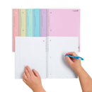 College Ruled Spiral Notebooks, 70ct, Pastel Colors, 6 Pack Blue Summit Supplies 