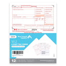 2024 Blue Summit Supplies W2 6-Part Tax Form Bundle, with Self-Seal Envelopes, 12 Pack Tax Form Envelopes Blue Summit Supplies 