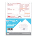 2024 Blue Summit Supplies Tax Forms, W2 4 Part Tax Forms Bundle with Self Seal Envelopes, 25-Count W2 Forms Blue Summit Supplies 