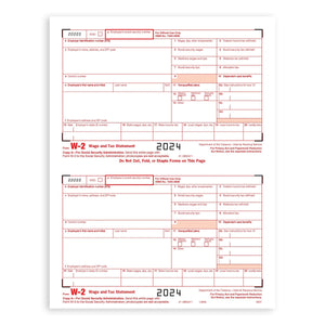 2024 Blue Summit Supplies Tax Forms, W2 4 Part Tax Forms Bundle with Self Seal Envelopes, 25-Count W2 Forms Blue Summit Supplies 