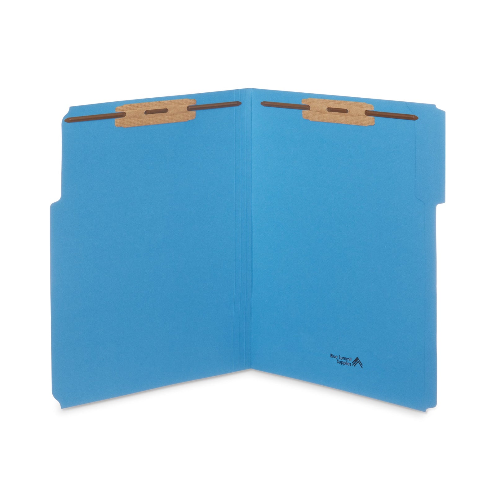 Blue Summit Supplies Fastener Folders, Reinforced, Letter, 1/3 Tab, As